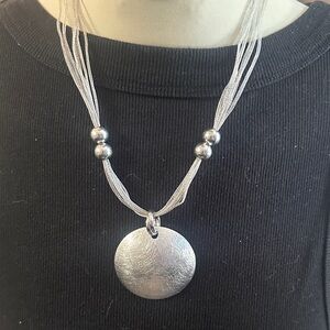Elegant Silver Pendant Necklace